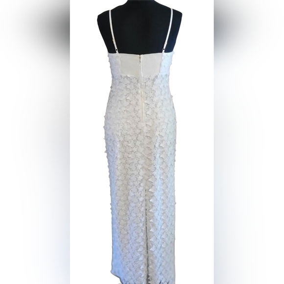 NWT Lilly Pulitzer Gillian Lace Maxi Slip Dress RESORT WHITE BUTTERFLY GARDEN 3D - Picture 9 of 16